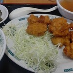 日高屋 - 唐揚げ定食
