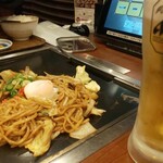 Okonomiyaki Hakoko Yanen - 焼きそばとビール