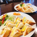 珈琲＆ギャラリーマリオ - 玉子サンドイッチトーストランチセット