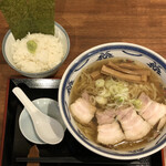 KEITO - 塩中華そば830円大盛＋100円に海苔ワサビご飯＋170円