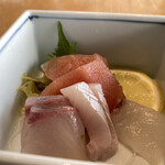 創作料理と天ぷら 秋月 - 刺身３種