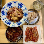 Yakiniku Horumon Takeda - 頼んだ料理の集合写真