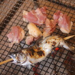 囲炉裏処 なべや - 歌野やまめ塩焼き、歌野やまめ塩焼き