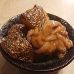 Tachinomi Tempura Kiku - インカのめざめ じゃがバター イカの塩辛乗せ