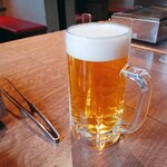 焼肉モランボン - 男気ジョッキの生ビール！