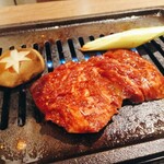 焼肉モランボン 市役所前店 - 『壺漬けハラミ』　しっかり焼いて食べたほうが美味い肉です。