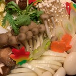 うめ丸旅館 - てっちり(野菜盛)