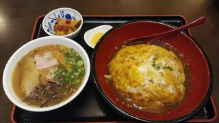 Misono Hanten - 丼セット（天津飯＆ミニラーメン）