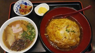 Misono Hanten - 丼セット（天津飯＆ミニラーメン）