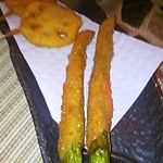 串揚げ アスパラ＆れんこん