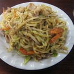 いづ美食堂 - ホルモンそば 600円