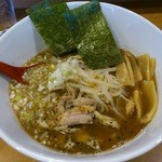 紅 - 醤油ラーメン（太麺）\750