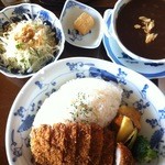 長崎阿蘭陀珈琲館 - カレーライス御膳（カツレツと野菜）