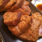 もつ焼 まるい - 仔牛のレバ焼き