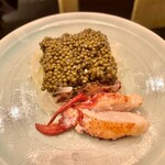 銀座 上瀧 - 2022.3.  ブルターニュ産 オマールブルーの前菜~オシェトラキャビア~