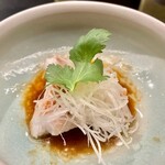 銀座 上瀧 - 2022.3.  北海道産 天然釣りキンキの蒸し物~香港スタイル~