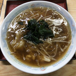 さか本そば店 - もやしワンタン