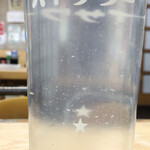 さか本そば店 - 謎の濁り具合のお湯割り（蕎麦湯割りじゃないよ）