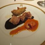 アピシウス - 軍鶏と小海老のフランベ