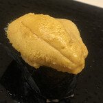 鮨おばな - キタムラサキウニ。極上品です。お値段は怖くて書けないっす