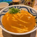 Sanuki udon mugifuku - カレーうどん 920円
                        そのまま（麺冷出汁温）並320g
                        半熟たまご天 150円