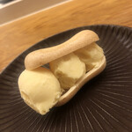 鮨おばな - アイス最中。これはウンマイ