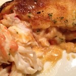 コントワール ミサゴ - クラブケーキにナイフを入れると中から蟹身がワッサワッサ！