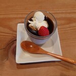 restaurant bio - きな粉のプリン　デザートにも手抜きは一切ない！
こりゃあ濃厚だねえ！