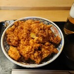 天茂 - 待ってました、かき揚げのこのごろっとした感じ