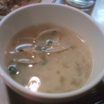 Shijan - 昼メニュー・刺身定食￥700　ハマグリの味噌汁