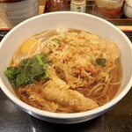 Komoro Soba Okachimachiten - 桜海老と白魚のかき揚げ月見（550円）