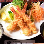 加茂川 - エビフライ定食