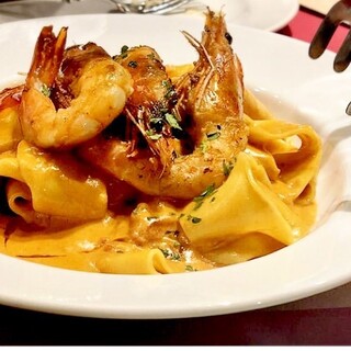 期間限定『特大有頭えびのオーブン焼きとウニのクリームソース』