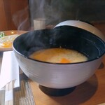 ゆがわら 風雅 - 白味噌の味噌汁 クリームチーズ赤みそのペースト
