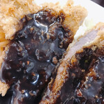 洋食のマルヤ - ビフカツ断面