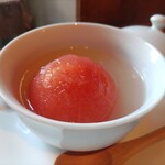 ゆがわら 風雅 - トマトの印篭蒸し