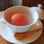 ゆがわら 風雅 - トマトの印篭蒸し