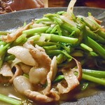 japanese restaurant 旬菜 籐や - 芹豚炒め