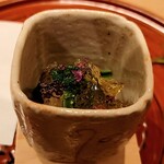 馬車道 大かわ - 春野菜と貝の土佐酢ジュレ