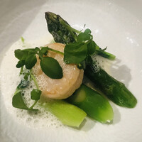 ル　ピニョン - 帆立とアスパラガス