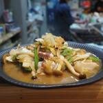 卓 - イカ下足バター炒めその２