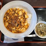 Naebo Doori Shiawase Shokudou - 特製マーボー丼(700円)です。