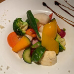 丿貫 - 丿貫(十数種類の彩り野菜の温サラダ)