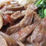 三日月 - 塩漬け豚肉、おいしすぎます