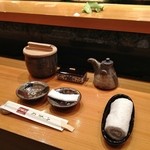 天寿し - セッティング