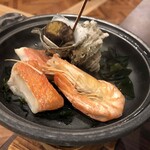 堂ヶ島ニュー銀水 - 伊勢海老ブイヤベースプラン　栄螺、金目鯛、車海老の磯焼き
