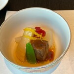 なだ万 - 丸大根スープ煮 和牛ほほ肉柔らか煮 筍　梅人参 青味