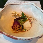 なだ万 - 真名鰹西京焼 千枚蕪　お多福豆 稲穂