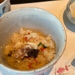 なだ万 - 鯛飯釜炊き 木の芽　いくら醤油漬け