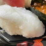 寿司一代 - 『生寿司お好み10貫』のえんがわ